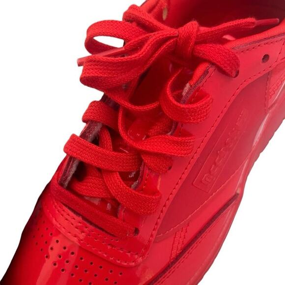 Reebok Women's Cardi Club C Double Low Tops Red Size 8 Street Wear Collaboration - Picture 6 of 11